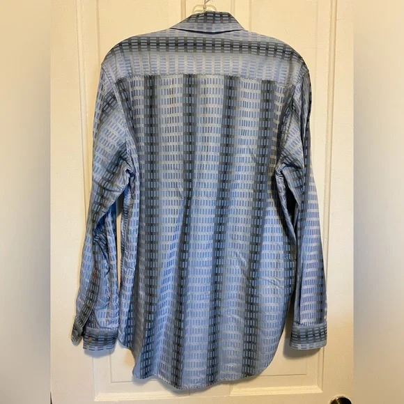 Robert Graham Purple and Blue Embroidered Shirt men’s Medium - Picture 2 of 8